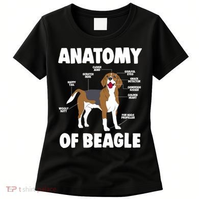 Anatomy Of A Beagle Meaningful Gift Women's T-Shirt