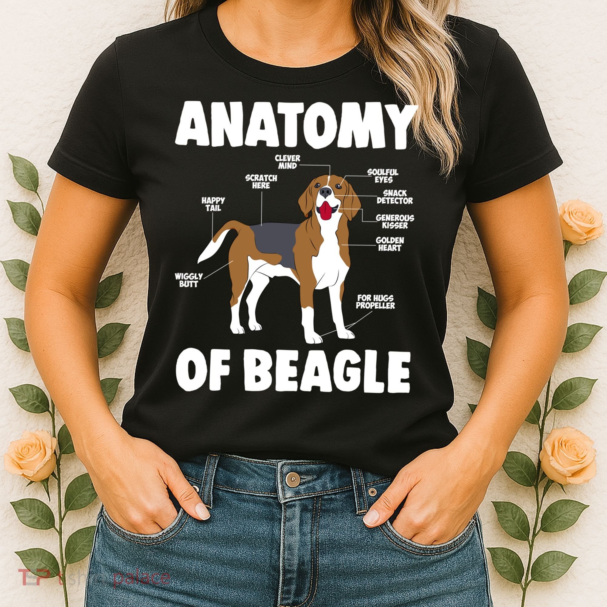 Anatomy Of A Beagle Meaningful Gift Women's T-Shirt