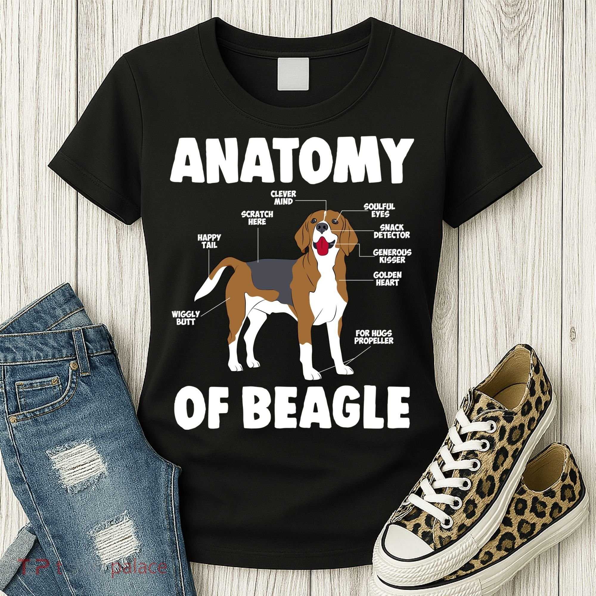 Anatomy Of A Beagle Meaningful Gift Women's T-Shirt