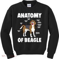 Anatomy Of A Beagle Meaningful Gift Kids Sweatshirt thumb 0
