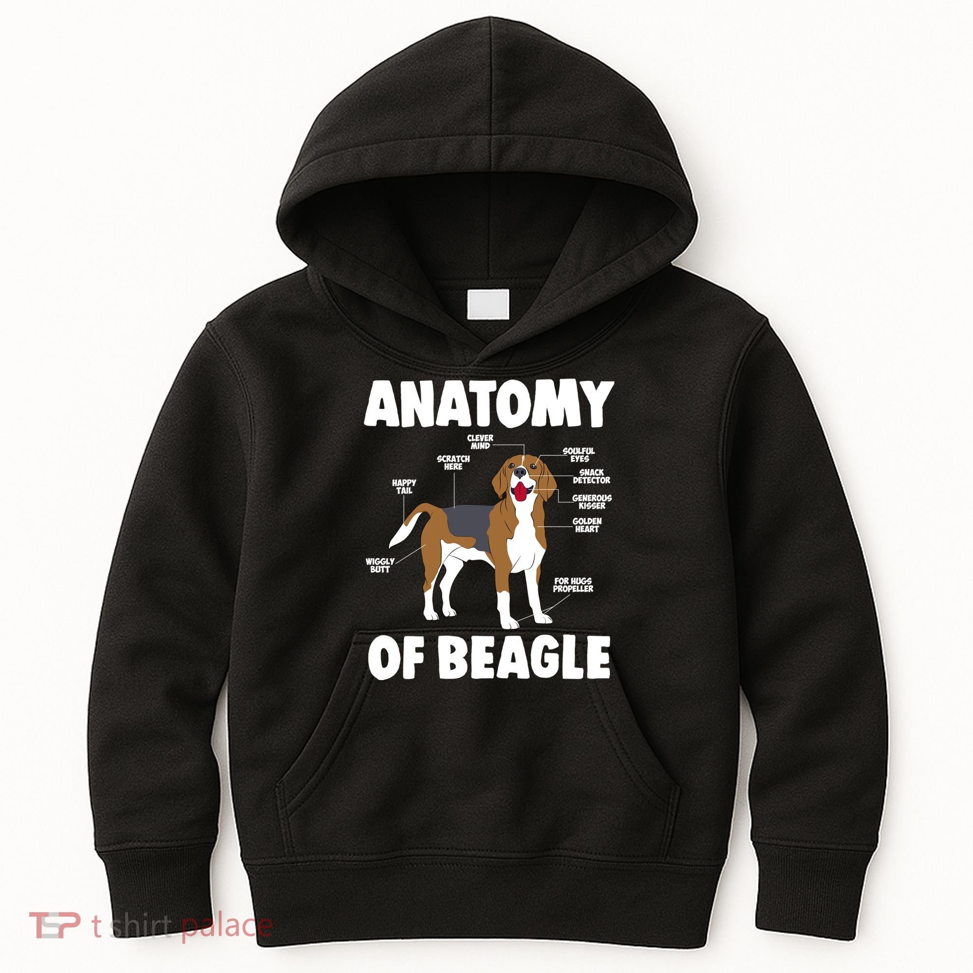 Anatomy Of A Beagle Meaningful Gift Kids Hoodie