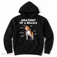 Anatomy of a Beagle Funny Beagle Dog Lover Hoodie thumb 0