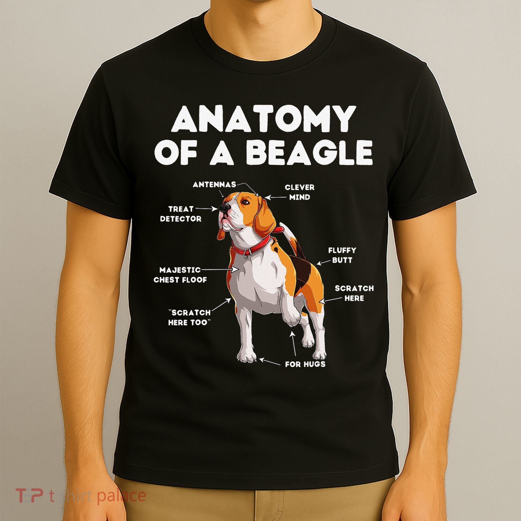 Anatomy of a Beagle Funny Beagle Dog Lover T-Shirt