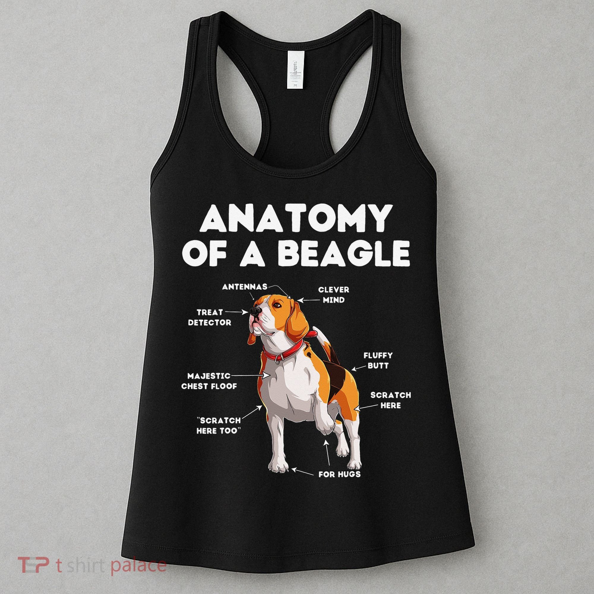 Anatomy of a Beagle Funny Beagle Dog Lover Women's Tank Top
