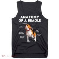 Anatomy of a Beagle Funny Beagle Dog Lover Tank Top thumb 0