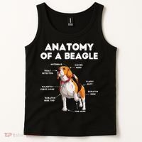 Anatomy of a Beagle Funny Beagle Dog Lover Tank Top thumb 2
