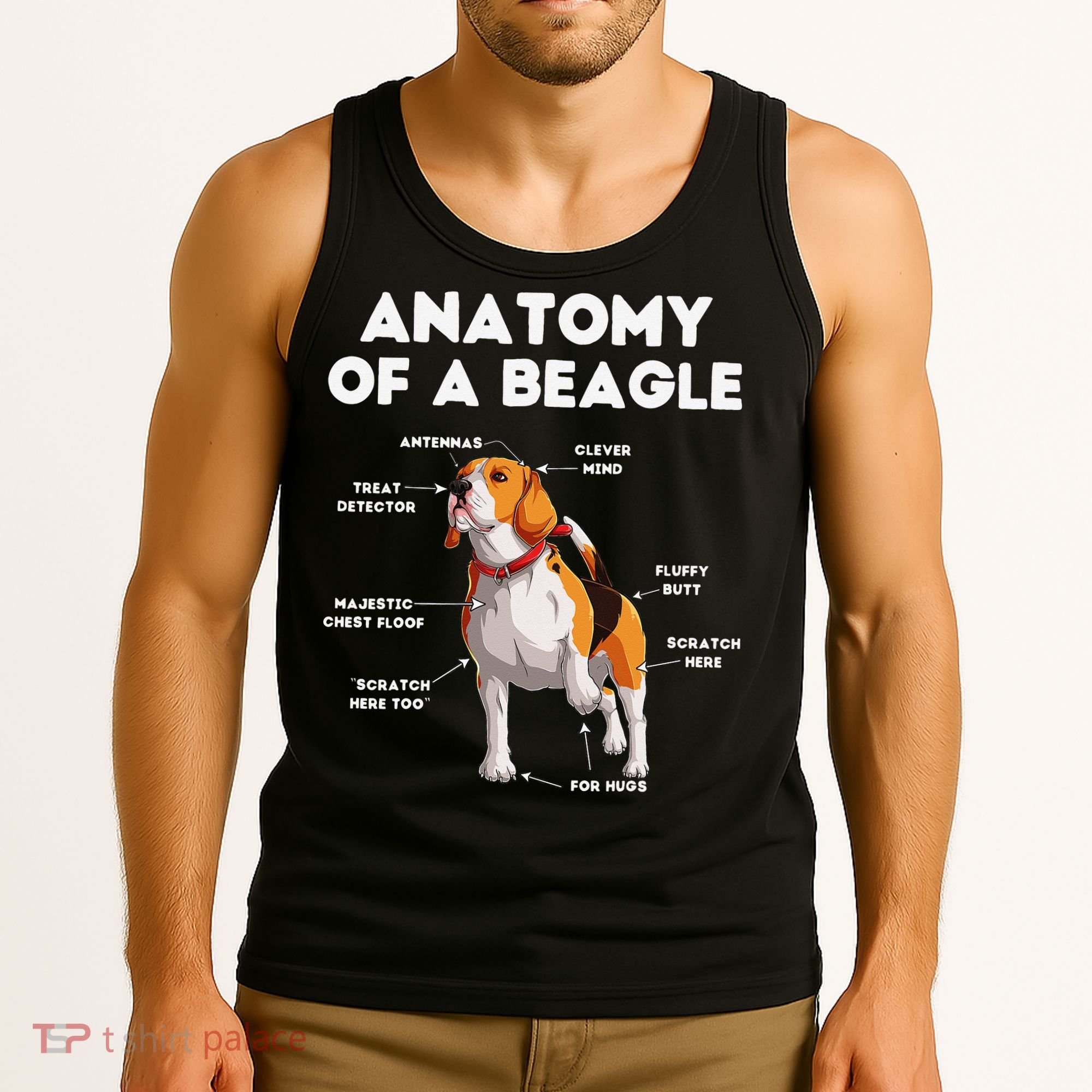 Anatomy of a Beagle Funny Beagle Dog Lover Tank Top