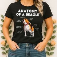 Anatomy of a Beagle Funny Beagle Dog Lover Women's T-Shirt thumb 2