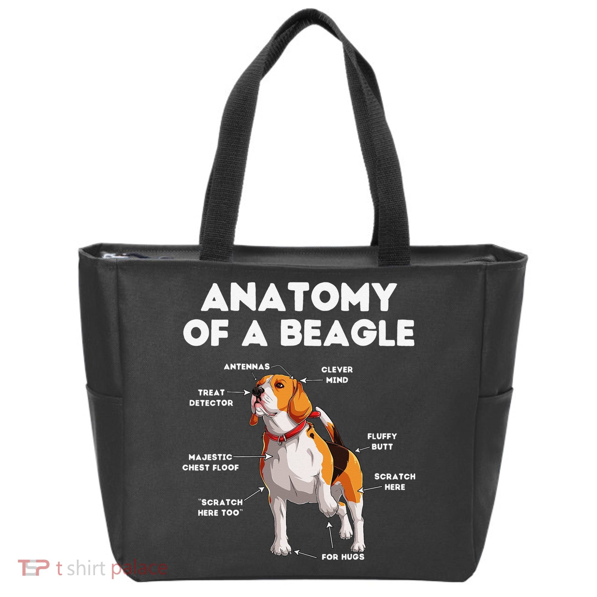 Anatomy of a Beagle Funny Beagle Dog Lover Tote Bag
