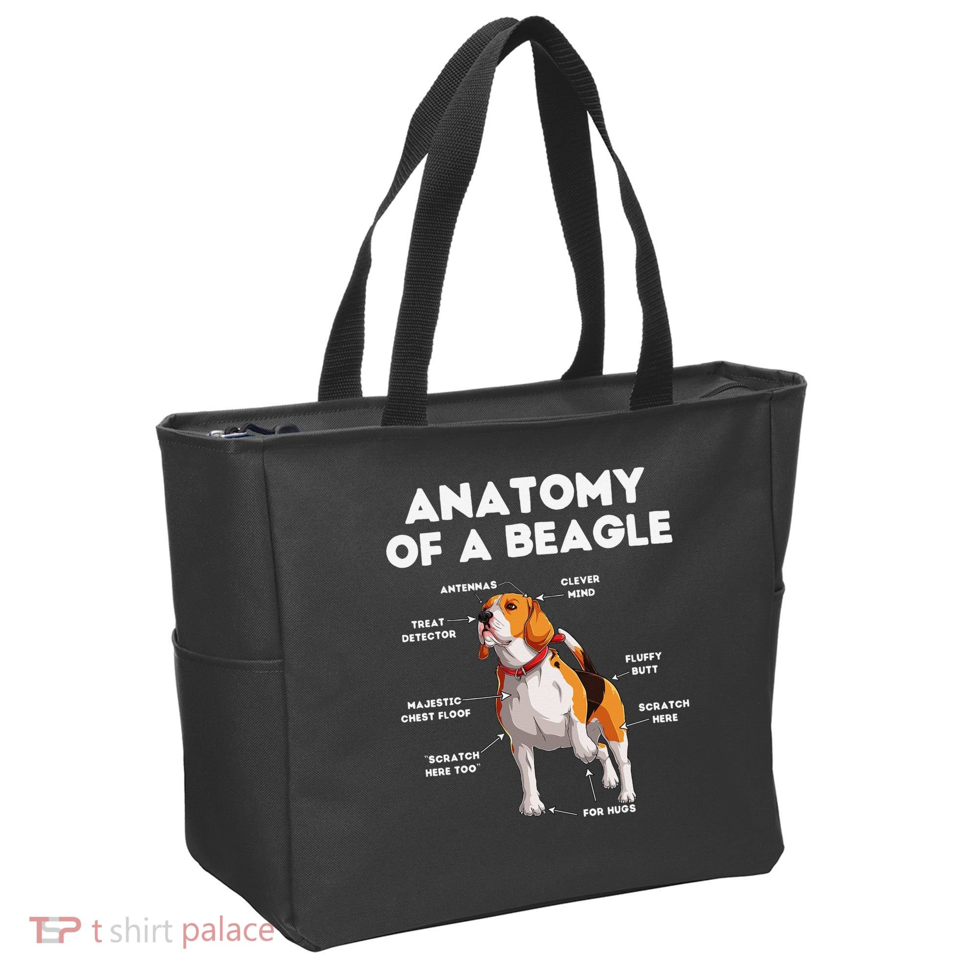 Anatomy of a Beagle Funny Beagle Dog Lover Tote Bag