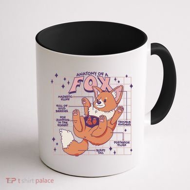 Anatomy Of A Fox Coffee Mug back