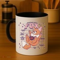 Anatomy Of A Fox Coffee Mug thumb 4