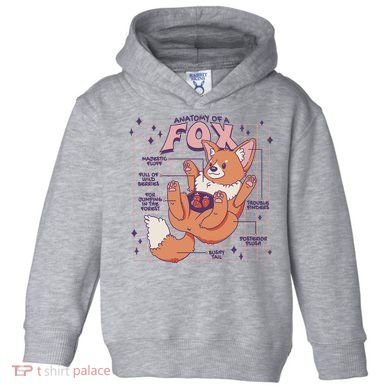 Anatomy Of A Fox Toddler Hoodie