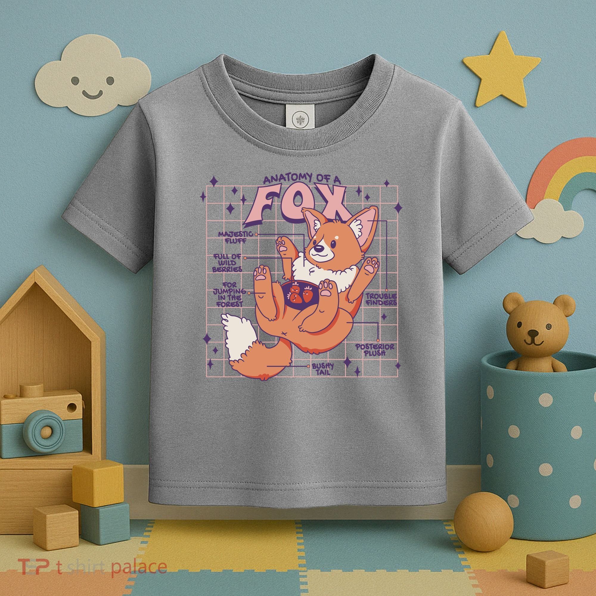 Anatomy Of A Fox Toddler T-Shirt
