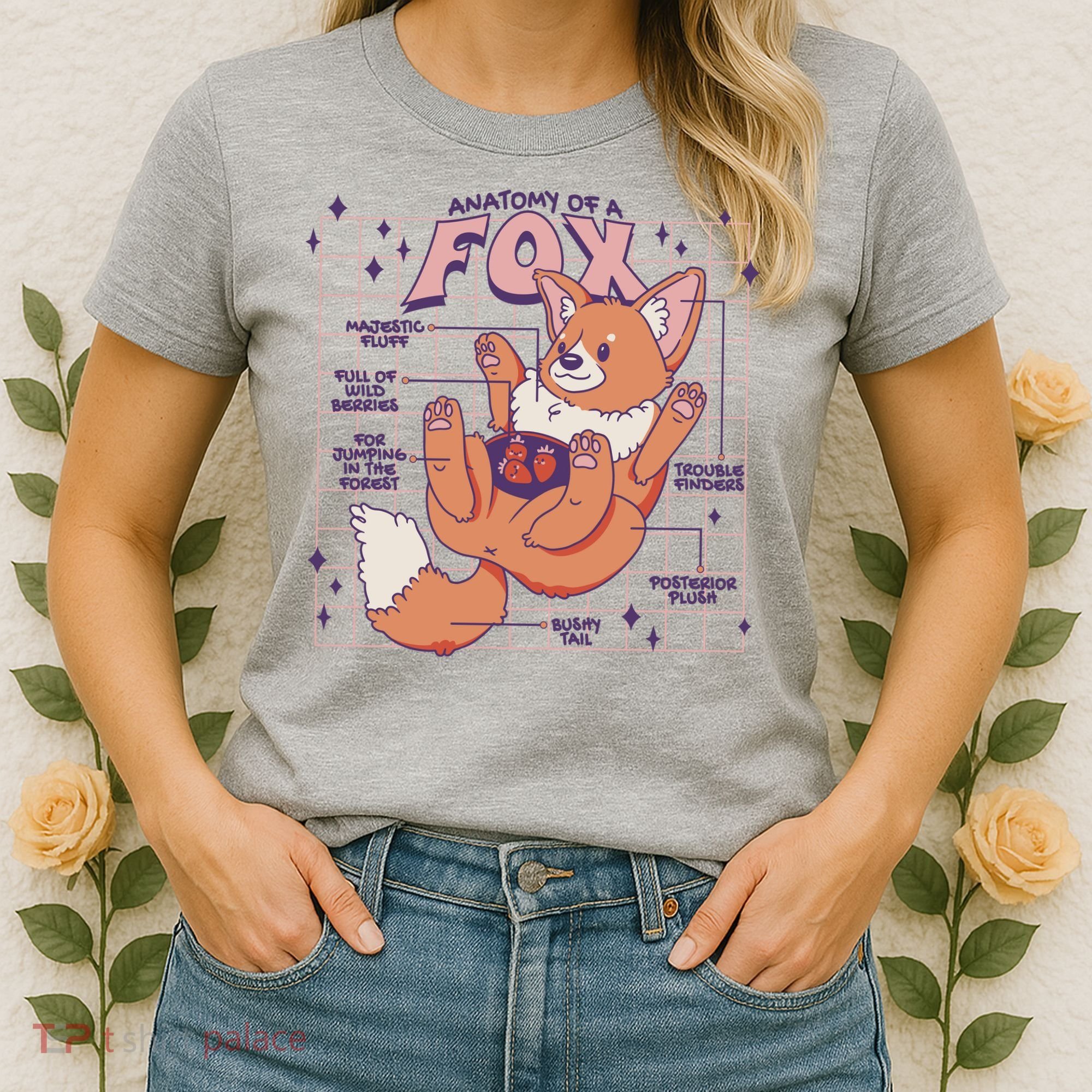 Anatomy Of A Fox Women's T-Shirt