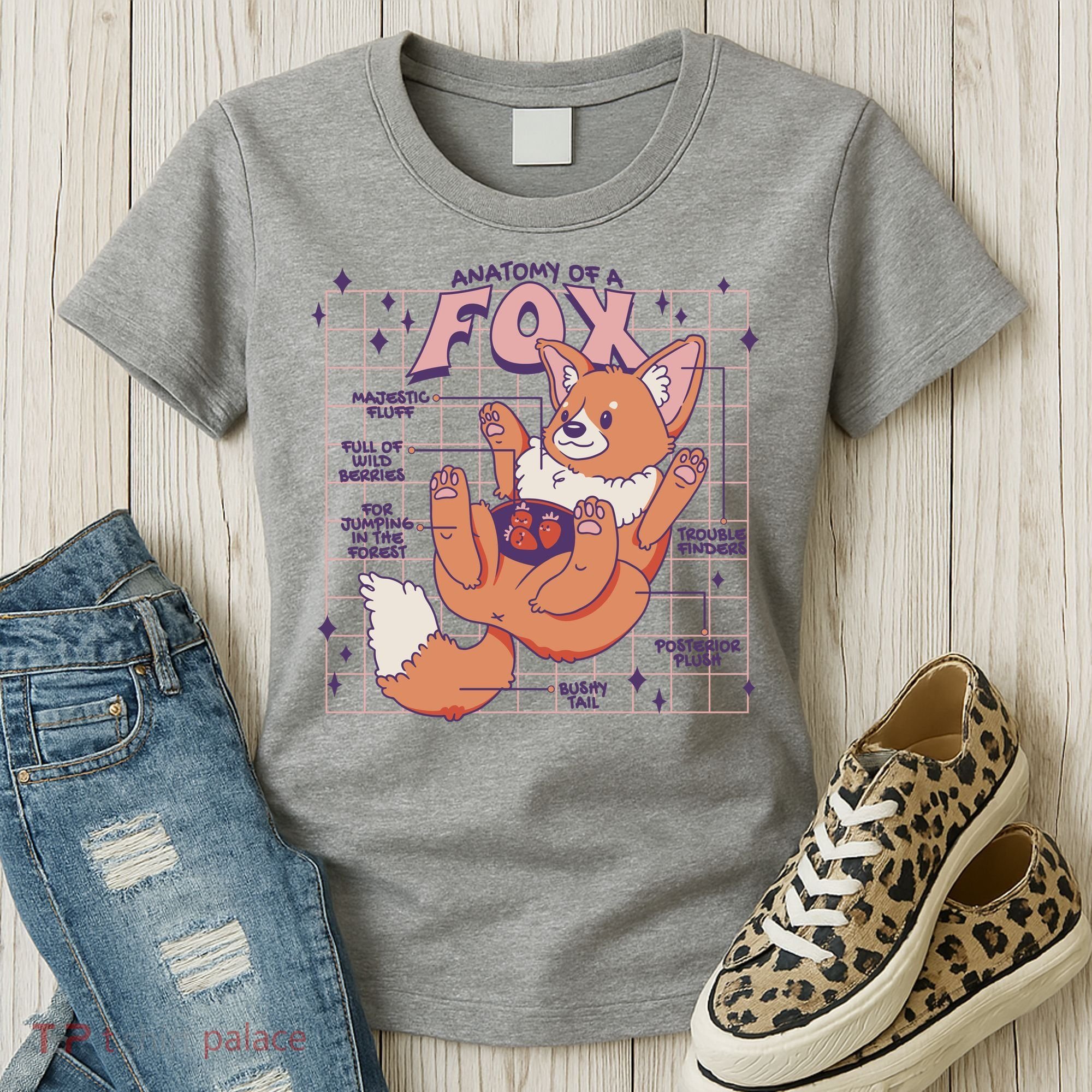 Anatomy Of A Fox Women's T-Shirt