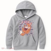 Anatomy Of A Fox Kids Hoodie thumb 0
