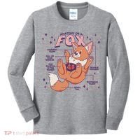 Anatomy Of A Fox Kids Long Sleeve Shirt thumb 0