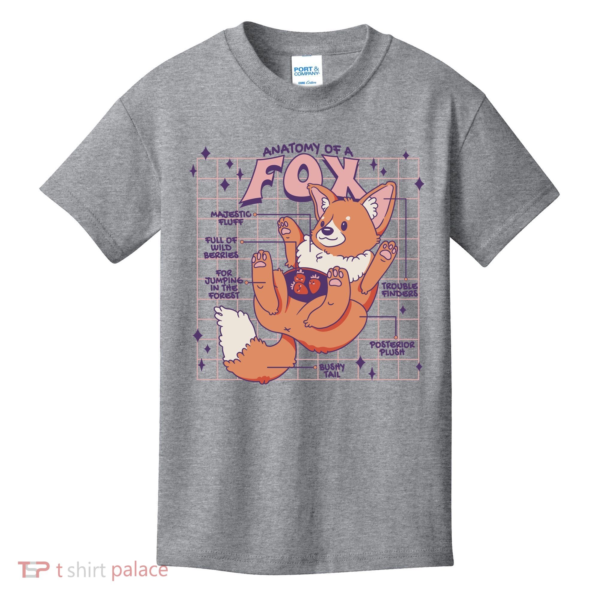 Anatomy Of A Fox Kids T-Shirt
