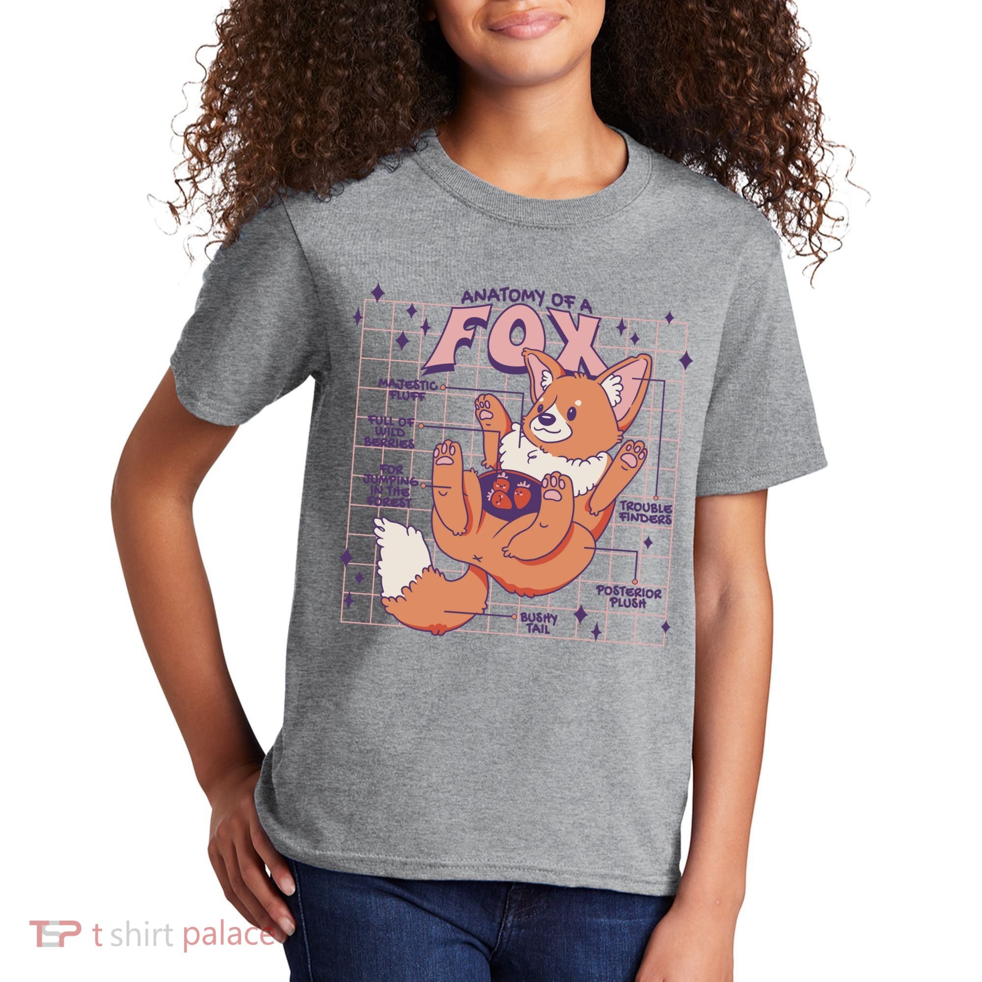 Anatomy Of A Fox Kids T-Shirt