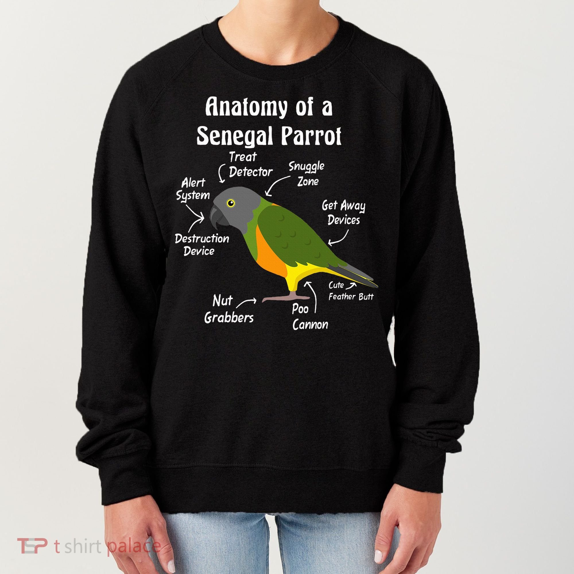 Anatomy Of A Senegal Parrot Women's Sweatshirt