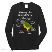 Anatomy Of A Senegal Parrot Long Sleeve Shirt thumb 0