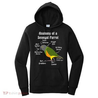 Anatomy Of A Senegal Parrot Women's Hoodie