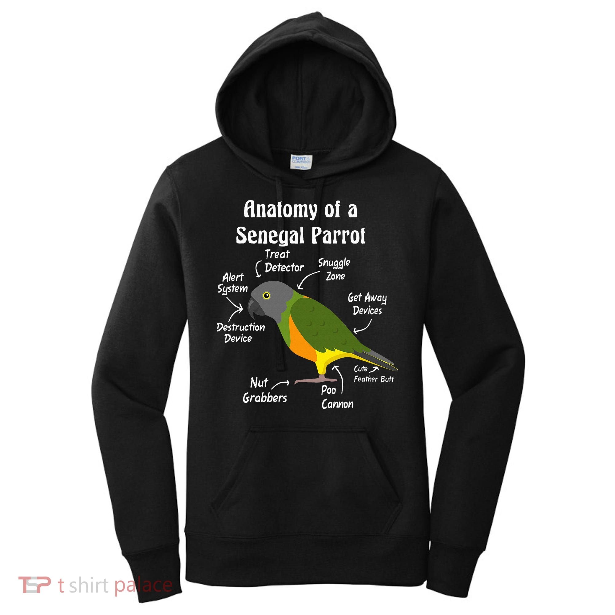 Anatomy Of A Senegal Parrot Women's Hoodie