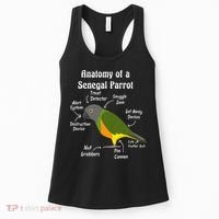 Anatomy Of A Senegal Parrot Women's Tank Top thumb 0