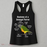 Anatomy Of A Senegal Parrot Women's Tank Top thumb 3