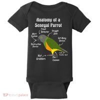 Anatomy Of A Senegal Parrot Baby Bodysuit thumb 0