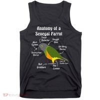 Anatomy Of A Senegal Parrot Tank Top thumb 0