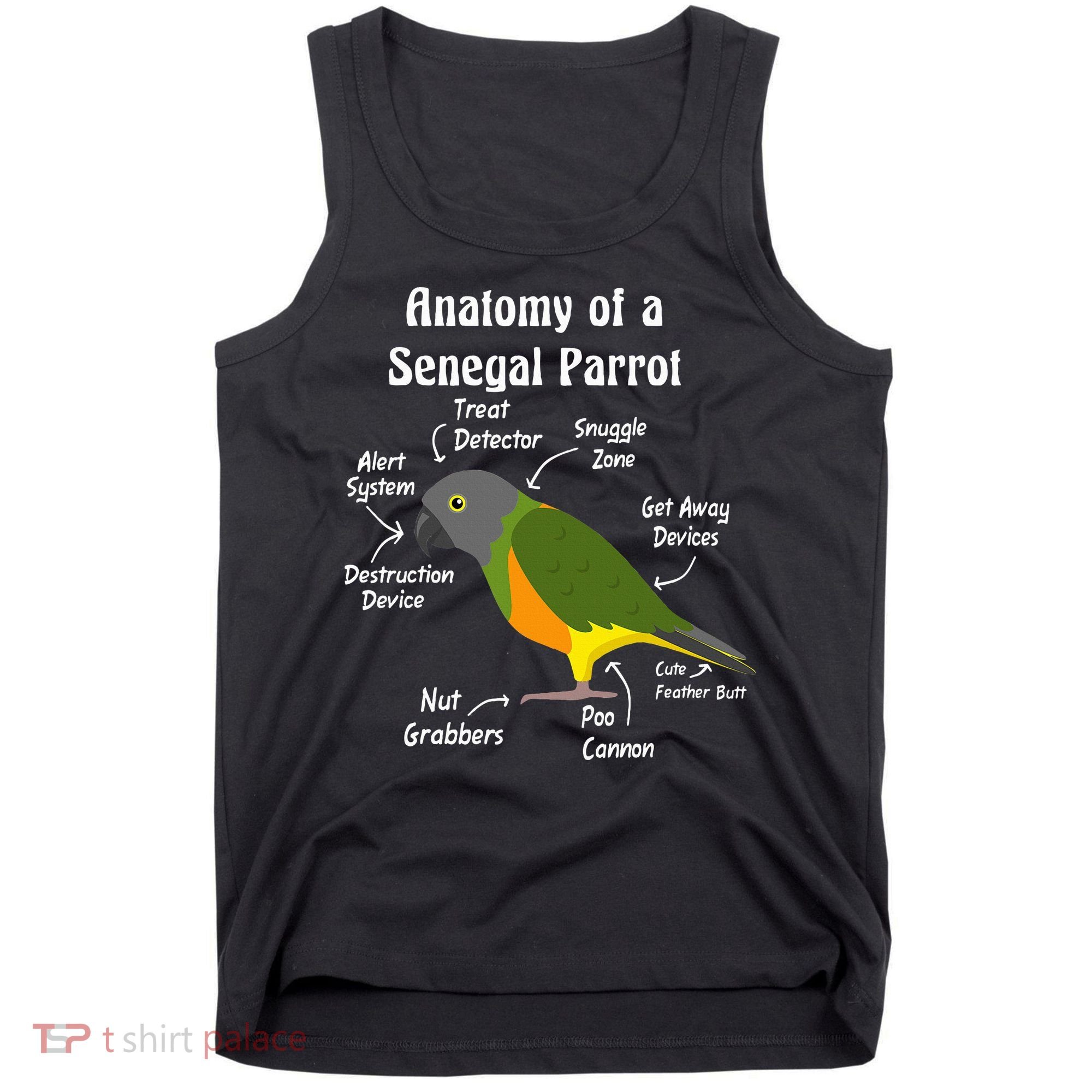 Anatomy Of A Senegal Parrot Tank Top