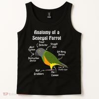 Anatomy Of A Senegal Parrot Tank Top thumb 2