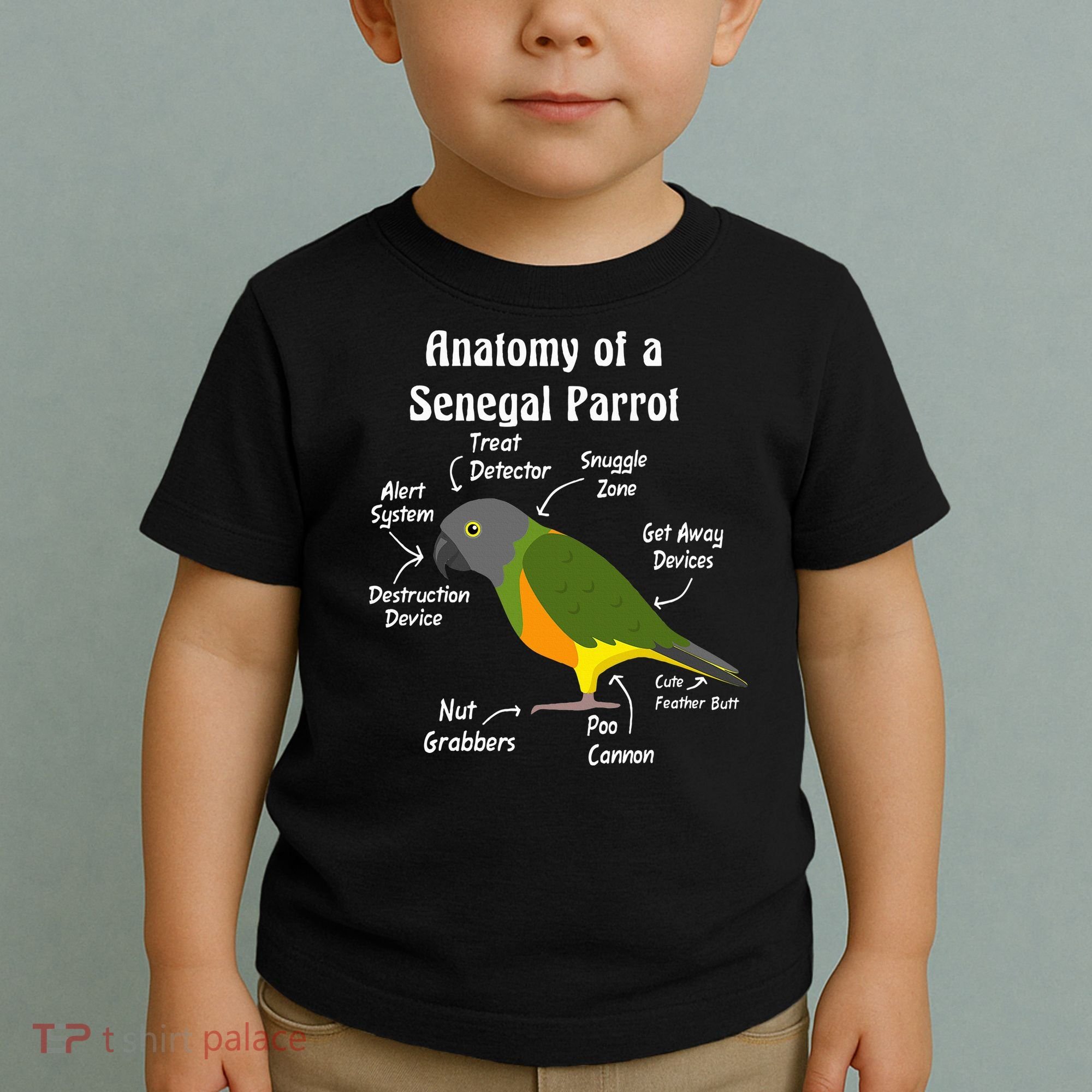 Anatomy Of A Senegal Parrot Toddler T-Shirt