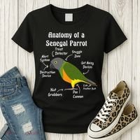 Anatomy Of A Senegal Parrot Women's T-Shirt thumb 3