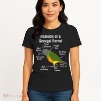 Anatomy Of A Senegal Parrot Women's T-Shirt thumb 4