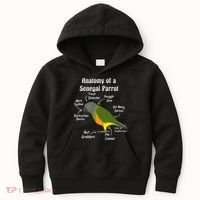 Anatomy Of A Senegal Parrot Kids Hoodie thumb 0