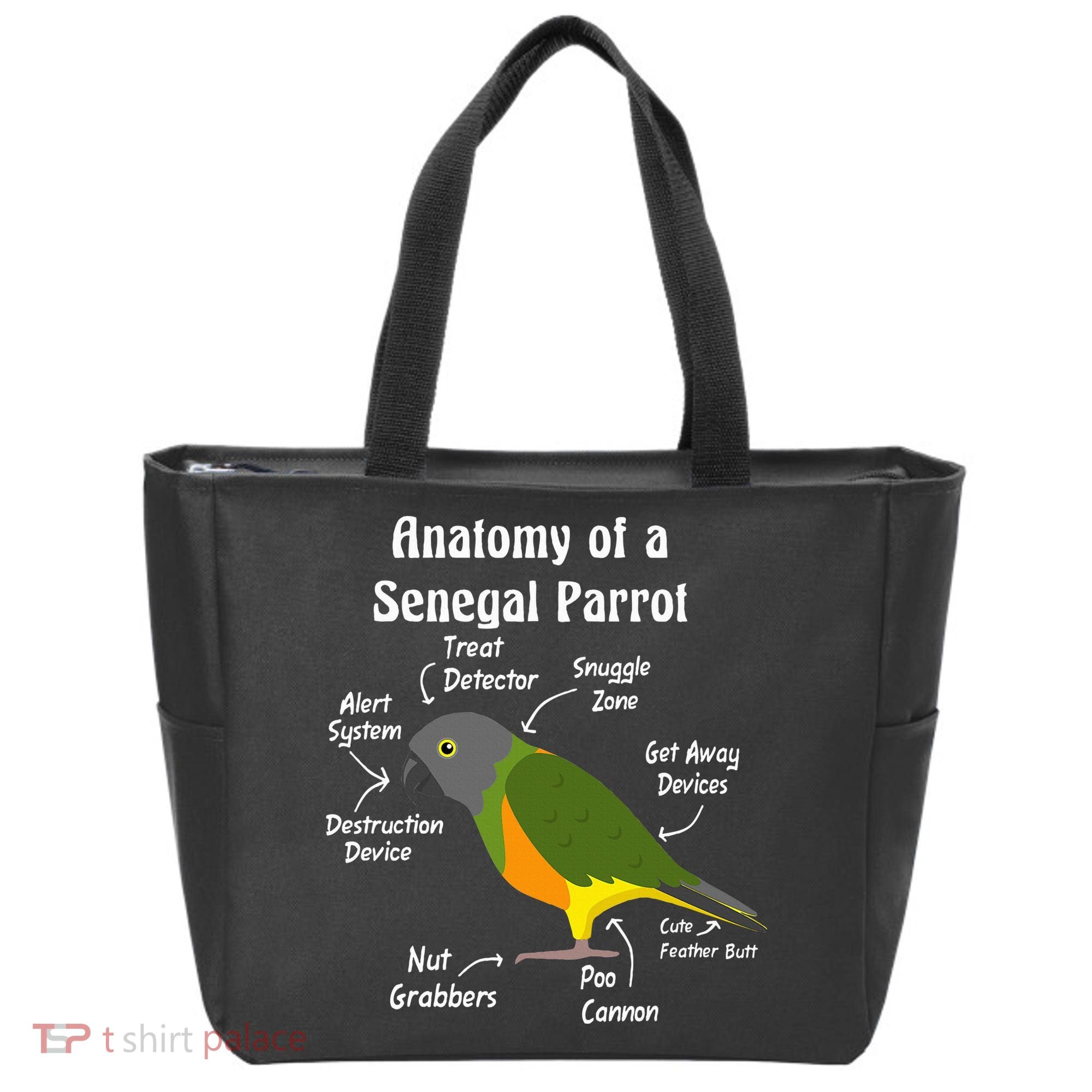 Anatomy Of A Senegal Parrot Tote Bag