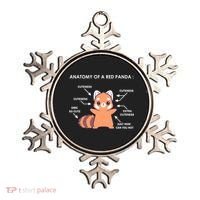 Anatomy Of A Red Panda Science Zoologist Red Panda Anatomy Gift Ornament thumb 0