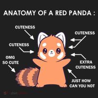 Anatomy Of A Red Panda Science Zoologist Red Panda Anatomy Gift Hat thumb 2