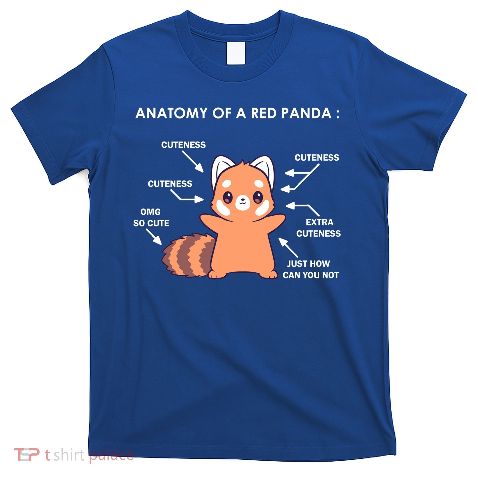 Anatomy Of A Red Panda Science Zoologist Red Panda Anatomy Gift T-Shirt