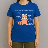 Anatomy Of A Red Panda Science Zoologist Red Panda Anatomy Gift T-Shirt thumb 4