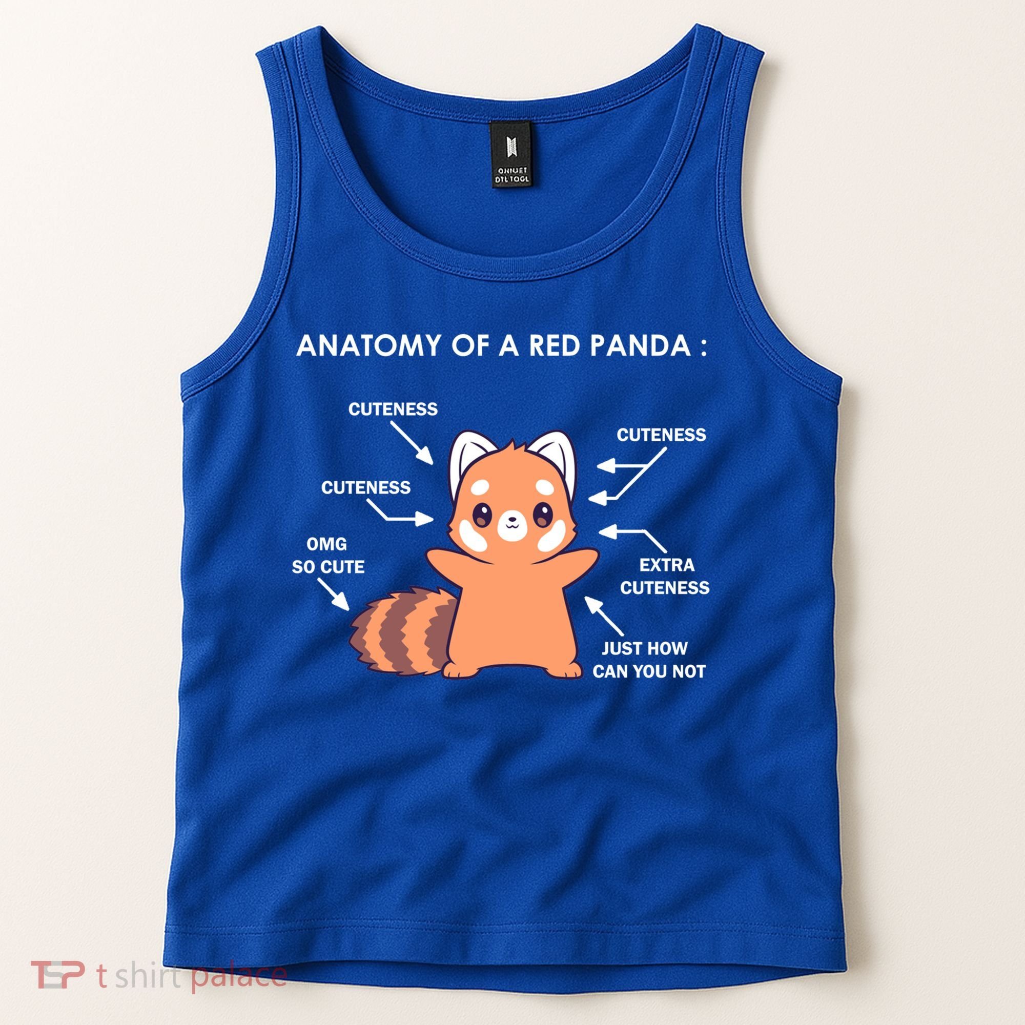 Anatomy Of A Red Panda Science Zoologist Red Panda Anatomy Gift Tank Top