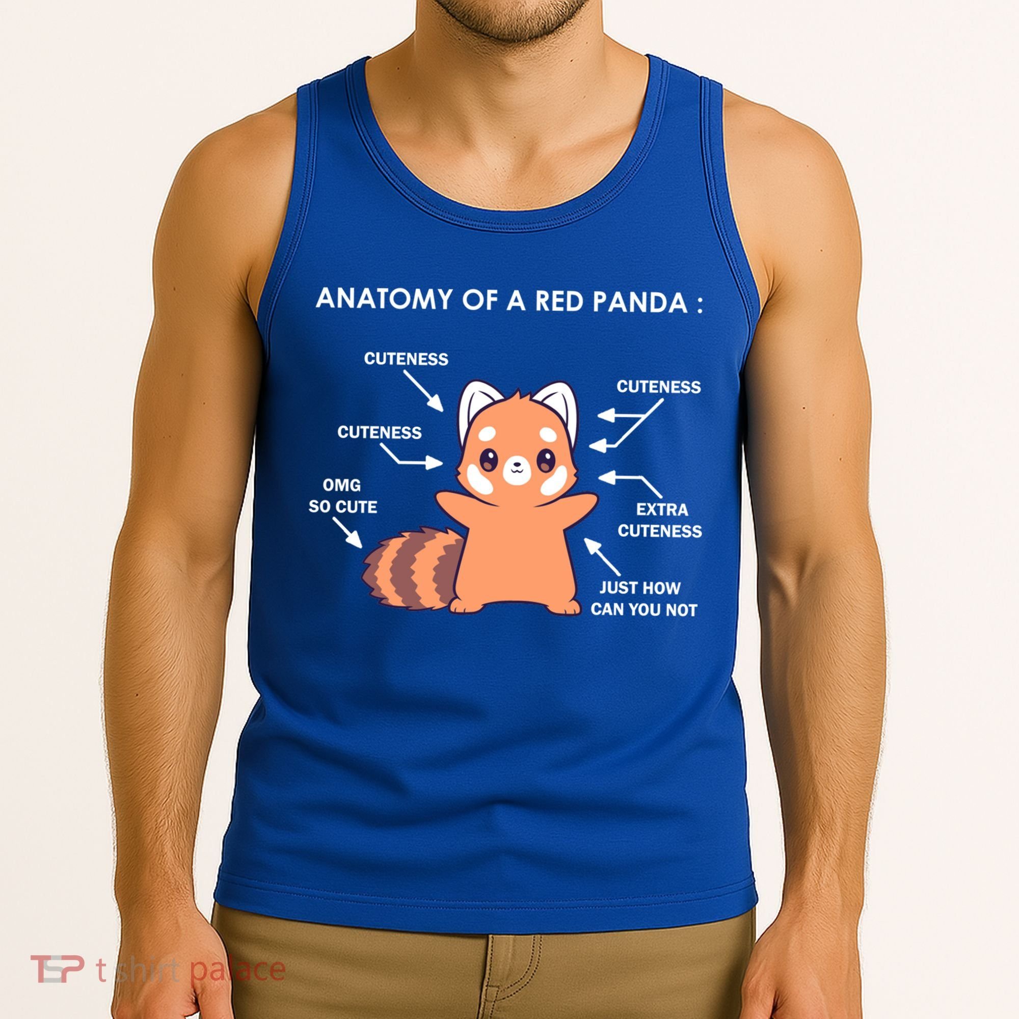 Anatomy Of A Red Panda Science Zoologist Red Panda Anatomy Gift Tank Top