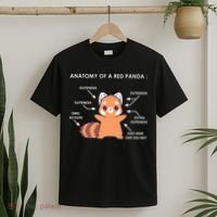 Anatomy Of A Red Panda Science Zoologist Red Panda Anatomy T-Shirt thumb 2