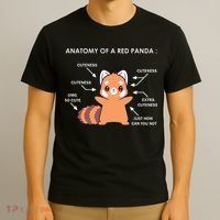 Anatomy Of A Red Panda Science Zoologist Red Panda Anatomy T-Shirt thumb 3