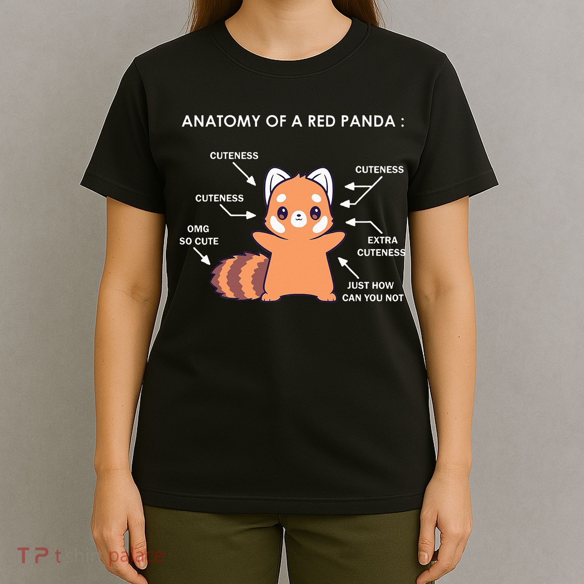 Anatomy Of A Red Panda Science Zoologist Red Panda Anatomy T-Shirt