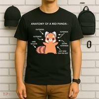 Anatomy Of A Red Panda Science Zoologist Red Panda Anatomy T-Shirt thumb 6