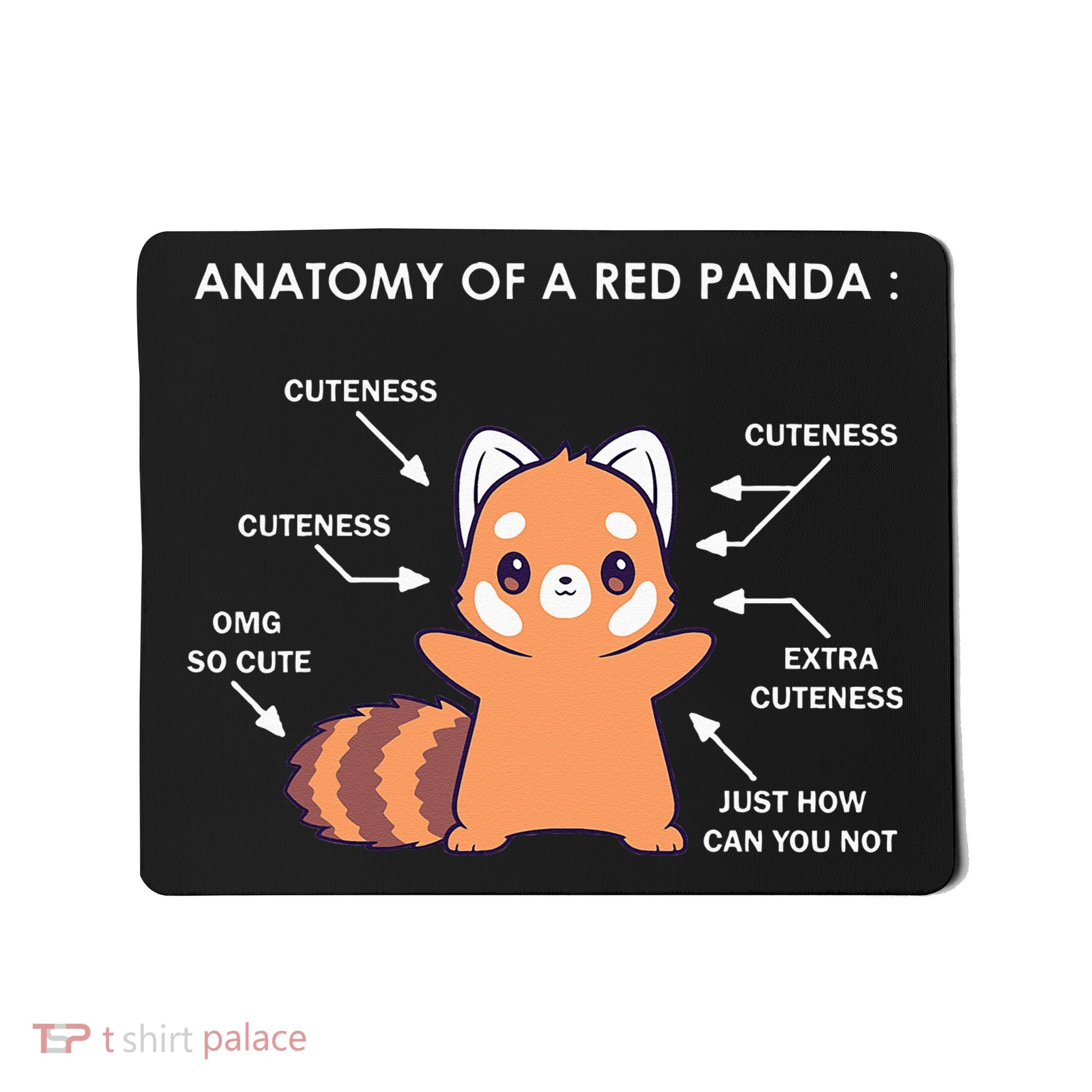 Anatomy Of A Red Panda Science Zoologist Red Panda Anatomy Mousepad
